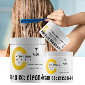 Masque capillaire hydratant à l'<span class=keywords><strong>huile</strong></span> d'argan et à la vitamine C avec traitement anti-âge au miel, améliore la brillance et la souplesse, répare les cheveux secs/dommagés - Product Image 3