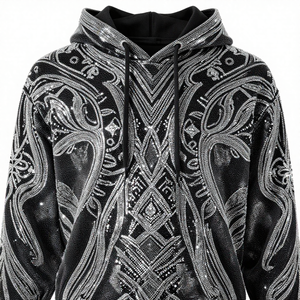 Cordon de remplacement décoratif en strass pour capuches de sweats à capuche avec personnalisation OEM ODM - Product Image 3
