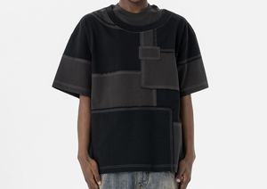 <b>Design</b> Ripped Edges Round Neck Short-Sleeve T-Shirt for Men - Product Image 4