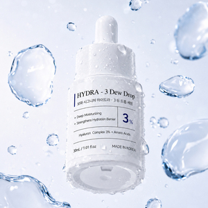 Suero Facial BOWA Signature HYDRA3 Dew Drop, Hecho en Corea, Complejo Hialurónico al 3%, Péptidos, Escualano, Arbutina, Hidratación Profunda - Product Image 3