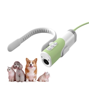 เครื่องเป่าขนสัตว์เลี้ยงแบบพกพาไดร์เป่าผมขนาดเล็กดีไซน์แบบห้อยคอ220V แบบมืออาชีพปรับอุณหภูมิได้แบบแฮนด์ฟรี - Product Image 1