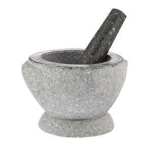 Ensemble mortier et pilon en marbre naturel fait main, broyeur manuel d'épices, concasseur de masala pour la cuisine domestique - Product Image 6