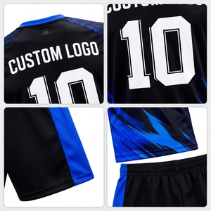 Maillot de football personnalisé pour homme, uniforme personnalisé, nom et numéro de l'équipe, impression par sublimation, séchage rapide, tricoté, 100% polyester, unisexe, adulte - Product Image 3