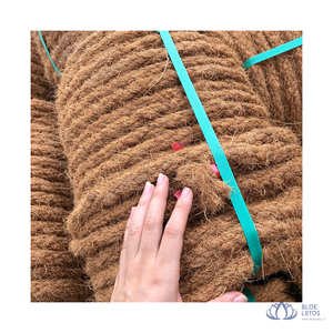 [BEST PRICE] Corde en fibre de coco torsadée haute résistance, durée de vie de 10 à 15 ans, pour soutien des plantes agricoles, bleu marine - Product Image 1