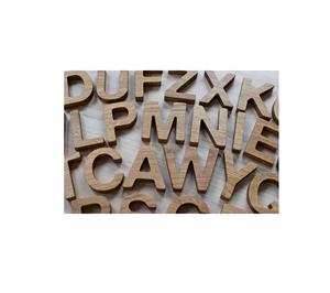 Letras del alfabeto de madera premium hechas a mano para decoración de cuarto de bebé, nombre de bebé personalizado, regalo creativo - Product Image 1