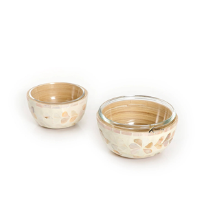 Bols décoratifs classiques faits à la main en nacre, écologiques, avec incrustations de coquillages, du Vietnam, pour la maison, la cuisine et la table, pour servir les aliments - Product Image 1