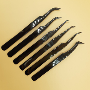 Pince à cils courbée en acier inoxydable pour extensions de cils, outil professionnel pour extensions de cils 30 - Product Image 3