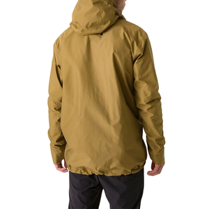 Men's Hooded <b>Waterproof</b> Windbreaker <b>Jacket</b> Solid Color Casual Outdoor Wear Polyester Shell Zipper Closure <b>Winter</b> Coat - Product Image 2