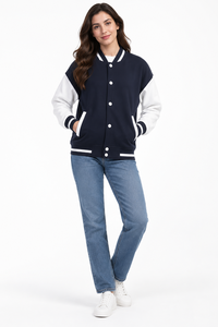 เสื้อแจ็คเก็ตวาร์ซิตี้สีชมพูขาว สไตล์พรีปปี้ ยูนิเซ็กส์ ผ้าฟลีซ ใส่สบายๆ ในฤดูใบไม้ร่วง ทรงปกติ ปกคอพับ ติดกระดุม ลายพิมพ์ - Product Image 6