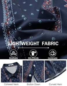 Camisa de playa tropical para hombre, manga corta, estampado hawaiano, informal, con botones, colorida, floral, para vacaciones, camisa de verano - Product Image 5