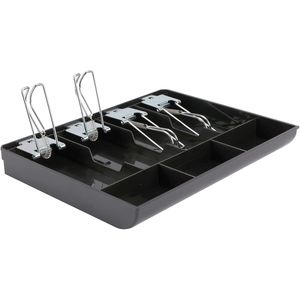 Tiroir-caisse de remplacement pour caisse enregistreuse avec 4 compartiments billets et 3 compartiments pièces, avec clip pour tiroir-caisse - Product Image 1