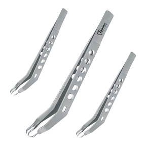 Pinza de sujeción de implantes para examen dental, de tres puntas, manual, con agarre acolchado de lujo, de acero inoxidable, certificada CE - Product Image 2