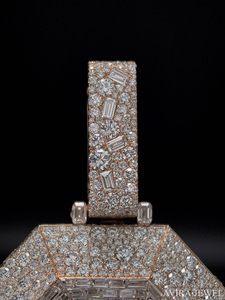 Pendentif Hip Hop Iced Out en Argent Massif 925 Plaqué Or Jaune, Breloque Étoile Rotative en Diamant Moissanite, Bijou Unisexe pour Fête - Product Image 3