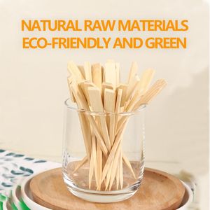 Paquete de 100 Palillos de Bambú de 3.5 Pulgadas, Brochetas de Madera para Cócteles, Aperitivos, Frutas, Barbacoa, Bocadillos - Palillo Versátil para Mezclar Cócteles - Product Image 2