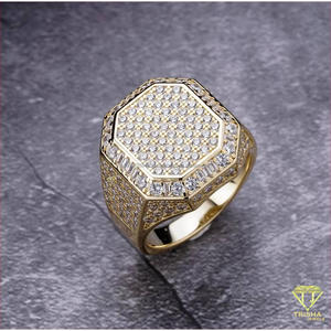 Luxury 925 Silver Lab Grown Diamond Bold <b>Men</b>’s <b>Signet</b> <b>Ring</b> For Wholesale Jewelry Resellers - Product Image 5