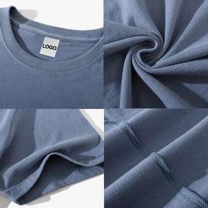 เสื้อยืดคอตตอนผู้ชายคุณภาพสูงจากโรงงานโดยตรง ผลิตจากผ้าคอตตอนหวีอย่างดี แขนสั้น คอกลม เสื้อยืดพื้นฐาน ราคาโรงงาน - Product Image 2