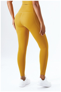 Leggings de yoga croisés taille mi-haute évasés effet ventre plat imprimé léopard en satin séchage rapide respirants avec coutures - Product Image 2