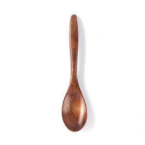 Cuchara de Té de Madera con Mango Esmaltado, Cuchara para Postre Pulida, Cubertería Moderna para el Hogar - Product Image 3