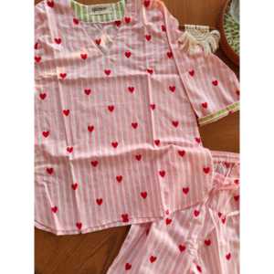 Conjunto de Pijama Heartbeat Rosa XS - Product Image 2