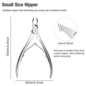 Professional High-Density 4mm Stainless Steel Nail Nipper for Cuticle and Dead Skin Removal Manicure Tools Nail Clippers - Product Image 5