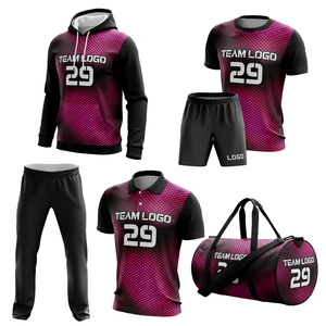 Conjuntos de uniformes de fútbol, paquete completo, talla adulto, uniformes de fútbol para partidos de club con nombre y número del equipo - Product Image 3