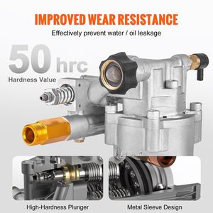 3/4 "ปั๊มล้างไฟฟ้าสำหรับเปลี่ยนตามแนวนอน3400 PSI 2.5 GPM สำหรับ Honda สำหรับ simpson RYOBI BRIGGS stratton แรงดันสูง - Product Image 4
