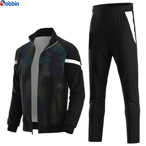 Chaqueta de Fútbol de Poliéster con Logotipo Impreso de Diseño Personalizado de Alta Calidad, Chaqueta de Entrenamiento Cómoda con Cremallera Completa, Chándal de Fútbol - Product Image 5