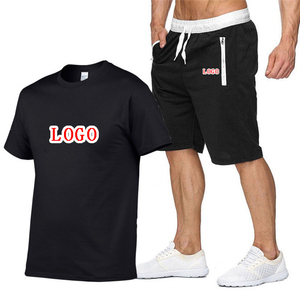 ชุดเซ็ตออกแบบเองสำหรับผู้ชาย ชุดวอร์มฤดูร้อน Conjunto Para Hombre ชุดเซ็ตวอร์มกีฬาสองชิ้นแบบสั้นสำหรับผู้ชาย - Product Image 3