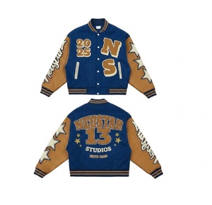 Vestes universitaires personnalisées en gros avec logo brodé |   Exportateur OEM et de marques privées, fournisseur de commandes en gros de vestes universitaires personnalisées pour équipes. - Product Image 2