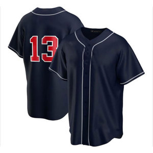Maillot de baseball personnalisé professionnel 100% polyester, tissu respirant anti-transpiration, antibactérien, séchage rapide, entraînement de ligue - Product Image 1