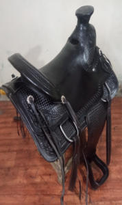 Selle de cheval occidentale en cuir pur Western Roping Ranch siège chaud selle de Wade pour chevaux course professionnelle élevage course de cheval - Product Image 3