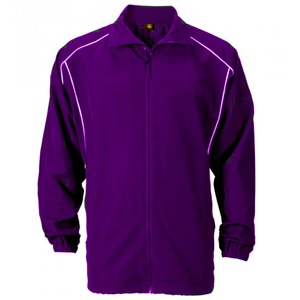 Chaqueta Softshell para Hombre, Ligera, para Calentamiento y Entrenamiento, con Ribete en Contraste, para Equipos Deportivos, en Negro, Morado, Granate y Verde, Personalizable OEM - Product Image 3