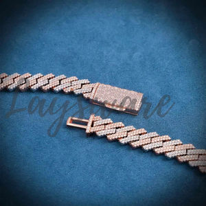 Cadena Cubana de Moissanita a Precio Económico, Chapada en Oro de Alta Calidad, Joyería Hip Hop, Collar de Diamantes de Moissanita VVS, Accesorios para Hombre - Product Image 5