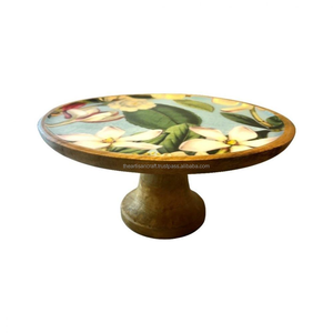 Base para Pastel de Madera ARTISAN CRAFT, Diseño Redondo Ecológico para Exhibición de Pasteles de Bodas y Eventos, Tamaño y Logotipo Personalizables, Herramientas para Pasteles - Product Image 1