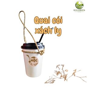 Support de tasse à café en jonc de mer tressé, design bohème, fait main au Vietnam, écologique, réutilisable, portable, vente en gros - Product Image 6