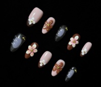 Ongles press-on peints à la main, design personnalisé, art 3D, qualité salon, faux ongles réutilisables, vente en gros