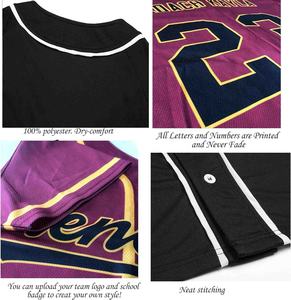 Camiseta de béisbol recortada transpirable para mujer, camisetas de manga corta con botones y cuello en V, blusa corta personalizada - Product Image 4