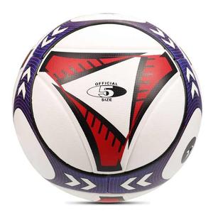 White PU <b>Football</b> with Blue Red Green Yellow Sublimation Print Sport Ball All Seasons Outdoor Use Training Soccer Ball - Product Image 6