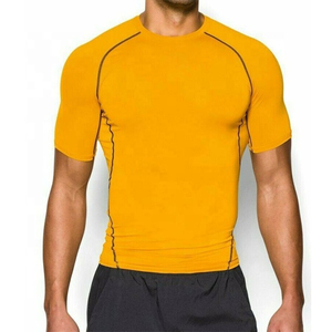 T-shirt de compression athlétique personnalisable pour la gym, respirant, idéal pour la course et les activités sportives - Product Image 6