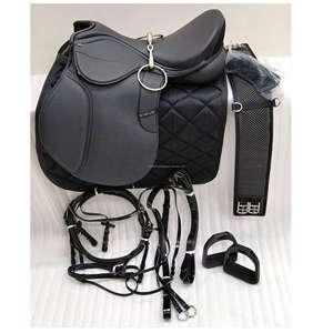 Selle d'équitation occidentale en cuir de haute qualité pour cheval confortable avec utilisation réglable de siège rembourré d'arbre en bois durable - Product Image 4