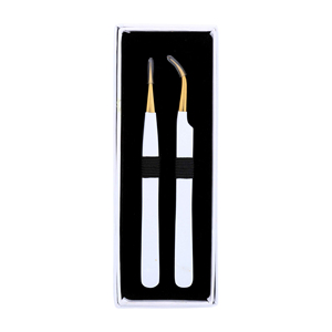 Accessoire de précision pour cils, idéal pour les soins et la pose de faux cils. Pince à épiler professionnelle pour salons de maquillage, pour l'application et le coiffage des cils. - Product Image 5