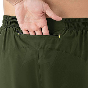 Nouvel Arrivage Short de Fitness Homme Uni Décontracté Taille Mi-Haute en Tissu Respirant Écologique Séchage Rapide pour Musculation Professionnelle - Product Image 6