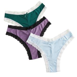 Culottes pour femmes en coton nylon uni teint - Product Image 1