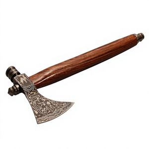 Hacha táctica de acero de Damasco, hecha a mano, industrial, de supervivencia, estilo vikingo, venta directa, hacha personalizada para acampar al aire libre - Product Image 5