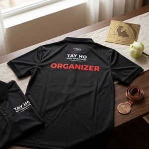 เสื้อโปโลขายส่ง ปักโลโก้ตามสั่ง แขนสั้น สำหรับทีมและงานอีเว้นท์ - Product Image 3