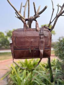 Gran oferta, recién llegado, bandolera de cuero genuino, bolso de hombro multiusos, bolso de ordenador portátil de alta calidad, bolsos Unisex de cuero - Product Image 5