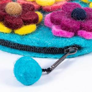 Porte-monnaie en feutre orange Feltandwool - 1 kg - Product Image 5