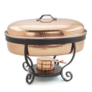 Recipiente para Buffet de Acero Inoxidable de Primera Calidad, Calentador de Alimentos con Tapa de Cierre Suave y Soporte para Combustible para Exhibición en Banquetes - Product Image 5