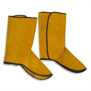 Couvre-chaussures en cuir pour soudeurs, combinaisons ignifuges, vêtements de protection de sécurité, protection des pieds - Product Image 1