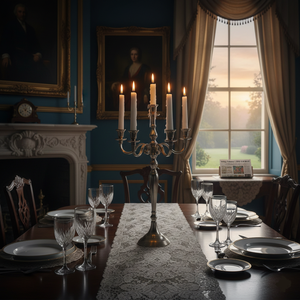 Centros de mesa modernos para boda, 5 brazos, candelabros decorativos de Metal dorado de alta calidad, candelabro hecho a mano, candelabro - Product Image 2